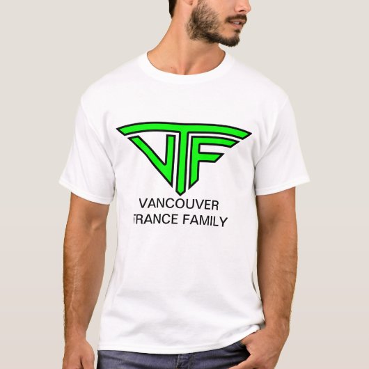 VTF-Mannen (elektrische groene Logo) T-shirt (Voorkant)