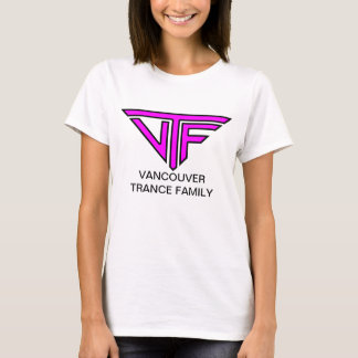 VTF-vrouwen (roze rand Logo met tekst) T-shirt