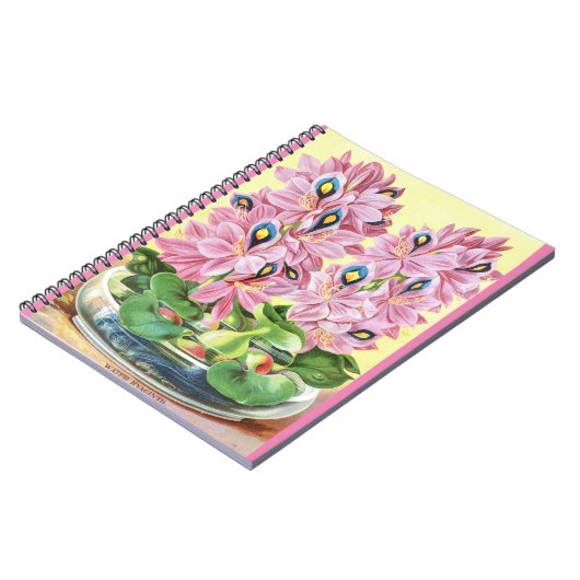 VTG Botanisch Water Hyacint Spiraalvormig Notitieb Notitieboek (Linkerzijde)