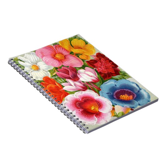 VTG Botanische Begonia's & Gloxinias Spiraalvormig Notitieboek (Rechterzijde)