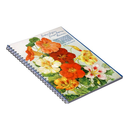 VTG Botanische Nasturtiums Spiraal Notitieboek (Rechterzijde)