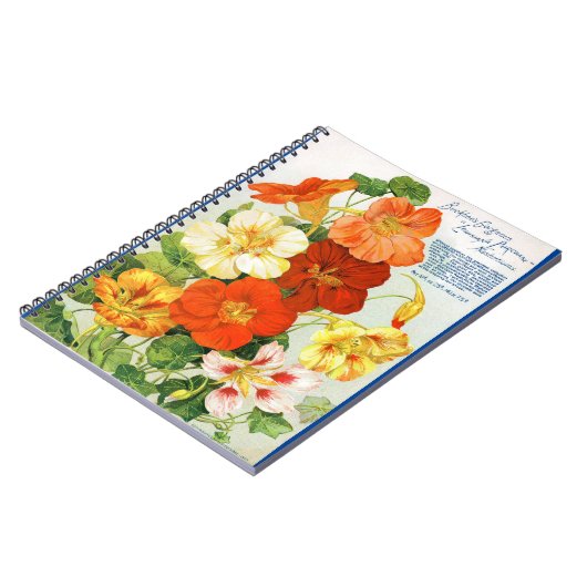 VTG Botanische Nasturtiums Spiraal Notitieboek (Linkerzijde)