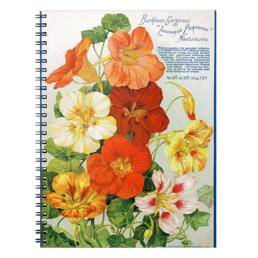 VTG Botanische Nasturtiums Spiraal Notitieboek (Voorkant)