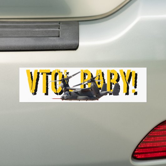 VTOL BABY Bumpersticker (Op auto)
