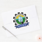 VTScoot Ronde Sticker (Envelop)