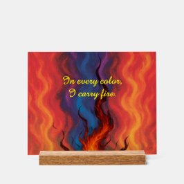 VTVB-I-CARRYFIRE-AS - Acrylschild Acryl Bord