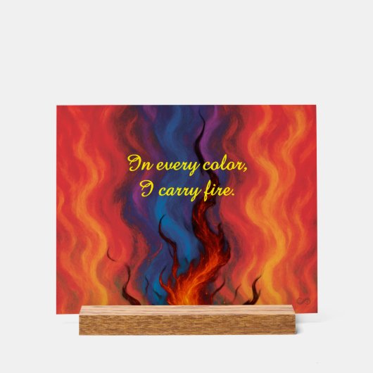 VTVB-I-CARRYFIRE-AS - Acrylschild Acryl Bord (Voorkant)