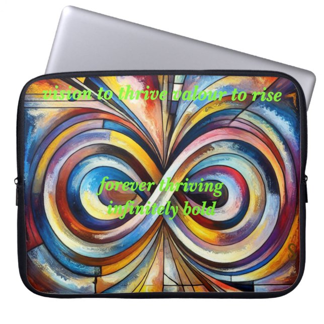 VTVR-ABSTRACT-PINFINITY2-LTS - Laptop Sleeves (Voorkant)