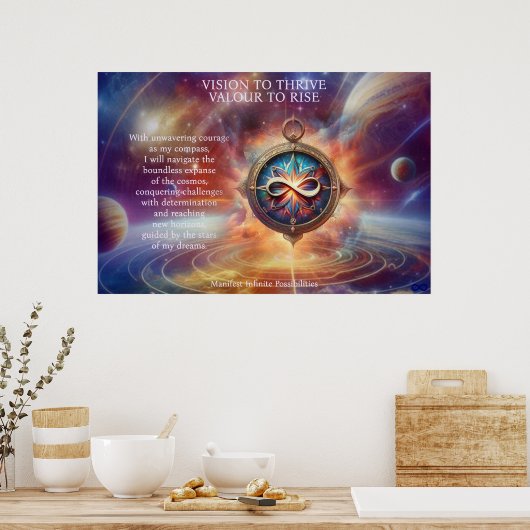 VTVR-ABSTRACTCOMPASS1-POSTER - POSTER (Keuken)