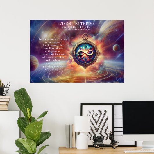 VTVR-ABSTRACTCOMPASS1A-POSTER - POSTER (Thuiskantoor)