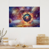 VTVR-ABSTRACTCOMPASS1A-POSTER - POSTER (Keuken)