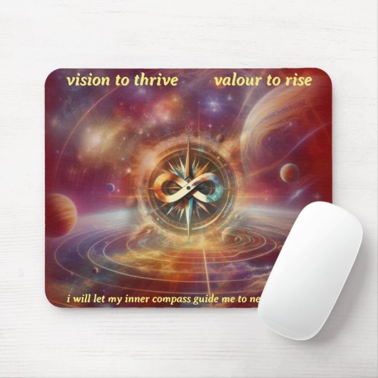 VTVR-ABSTRACTCOMPASS4B-MP - MOUSE PAD MUISMAT (Met muis)