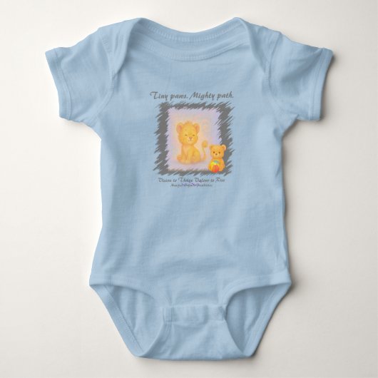 VTVR-TINYPAWS1-BB - Baby Bodyoverall Romper (Voorkant)
