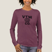 VTW Co. Bella+Canvas Tri-blend Shirt met lange mou (Voorkant)