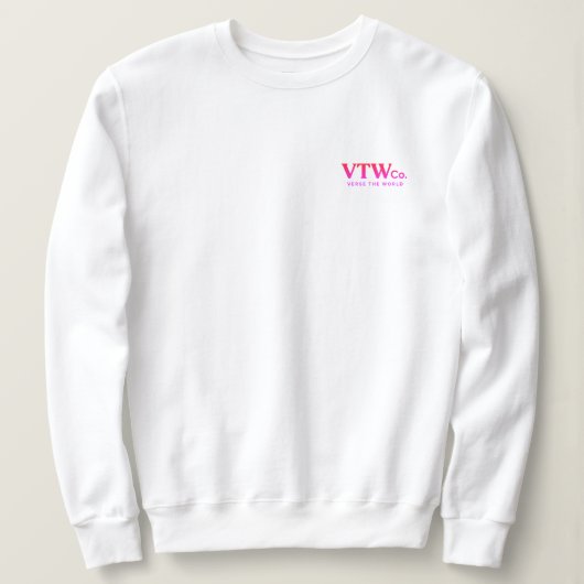VTW Co. Vrouwen Crewneck Sweatshirt (Design voorkant)