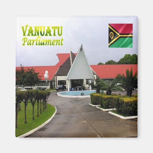 VU010 VANUATU, Parlement, Oceanië, Fridge Magneet (Voorkant)