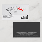 VU-meter 01 Visitekaartje (Voorkant / Achterkant)