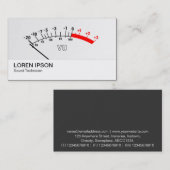 VU-meter 01 Visitekaartje (Voorkant / Achterkant)