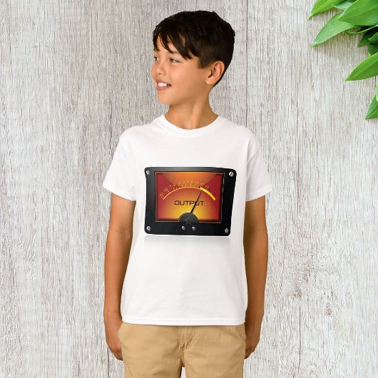 VU Meter Uitgangsmeter Audio Niveau Meter T-shirt