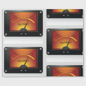 VU-meter uitvoermeter audiometer Cadeaupapier (Vlak)
