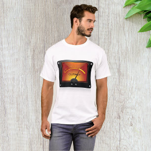 VU-meter-uitvoermeter audiometer T-shirt