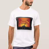 VU-meter-uitvoermeter audiometer T-shirt (Voorkant)