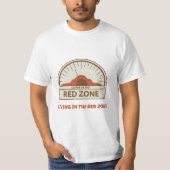 VU-meter – Wonen in het Red Zone-T-shirt T-shirt (Voorkant)