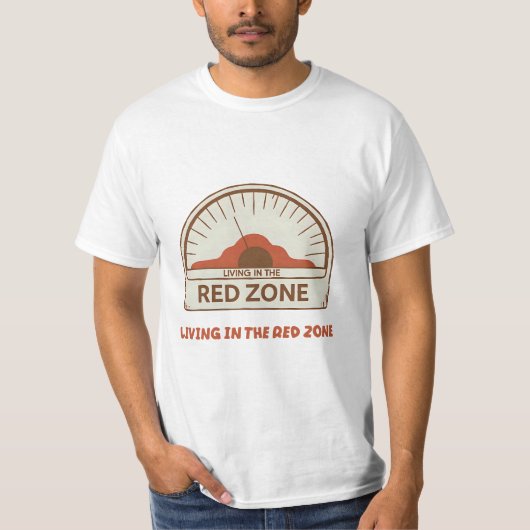VU-meter – Wonen in het Red Zone-T-shirt T-shirt (Voorkant)
