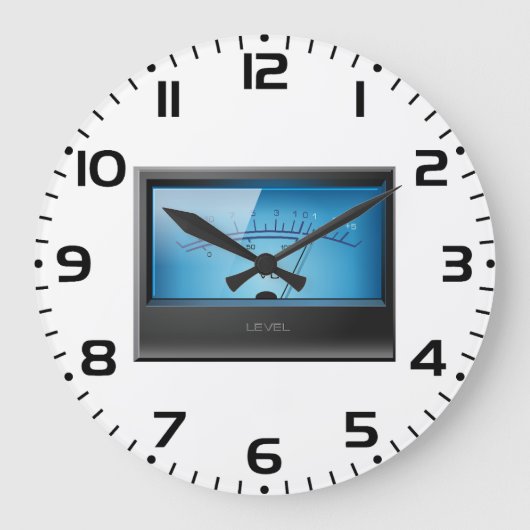 VU-signaalmeter Grote Klok (Voorkant)