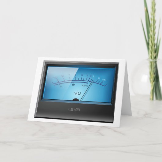 VU-signaalmeter Kaart (Voorkant)