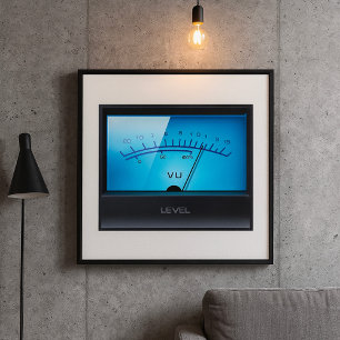 VU-signaalmeter Poster