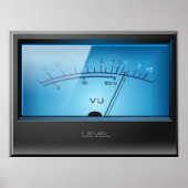 VU-signaalmeter Poster (Voorkant)