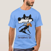 vucko skiër t-shirt (Voorkant)
