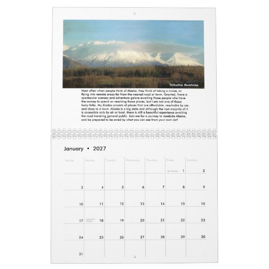 Vudsie's Alaska Kalender (Jan 2027)