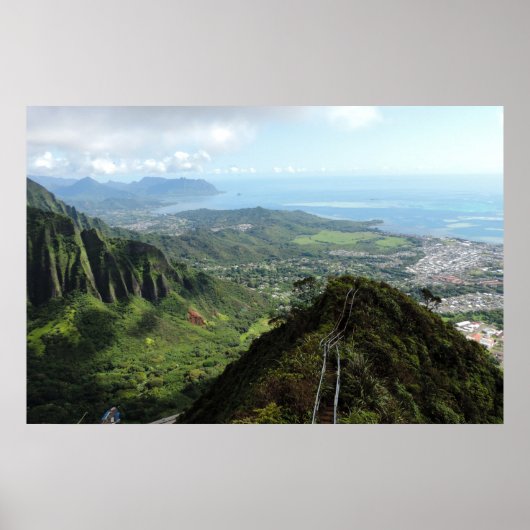 Vue des Stairway to Heaven (Hawaii) Poster (Voorkant)