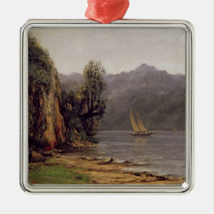 Vue du Lac Leman, c.1873-77 Metalen Ornament