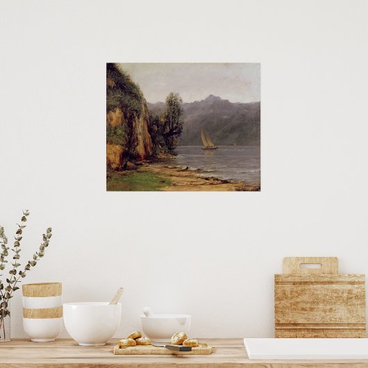 Vue du Lac Leman, c.1873-77 Poster (Keuken)