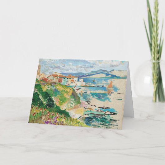 Vue sur la Ponche, Saint-Tropez | Henri Manguin Kaart (Voorkant)