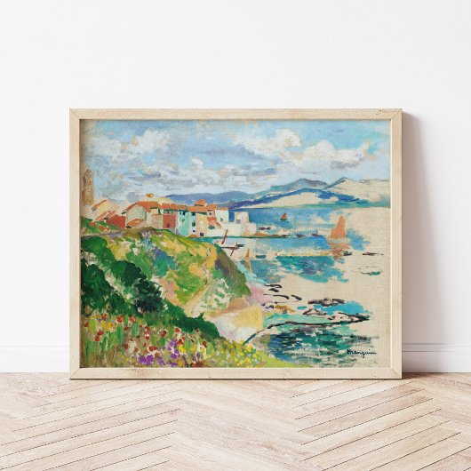 Vue sur la Ponche, Saint-Tropez | Henri Manguin Poster