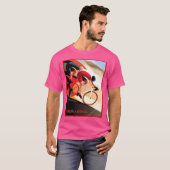 Vuelta A Espana Abstracte fietsrace Print Act T-shirt (Voorkant volledig)
