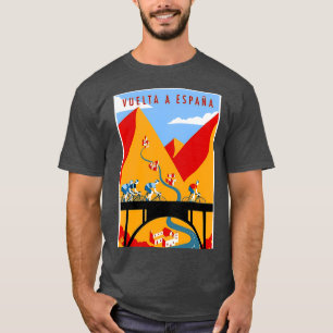 VUELTA A ESPANA Bicycle Racing Print T-shirt
