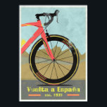 Vuelta a España Bike Poster<br><div class="desc">De rondleiding van de Spaanse Fiuelta a España Vuelta a Espana</div>