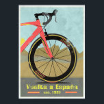 Vuelta a España Bike Poster<br><div class="desc">De rondleiding van de Spaanse Fiuelta a España Vuelta a Espana</div>