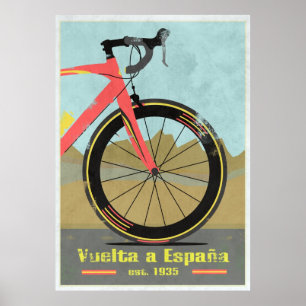Vuelta a España Bike Poster