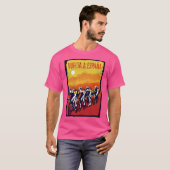 Vuelta A Espana  Fietsrace Print T-shirt (Voorkant volledig)