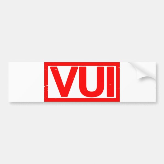 Vui Stamp Bumpersticker (Voorkant)
