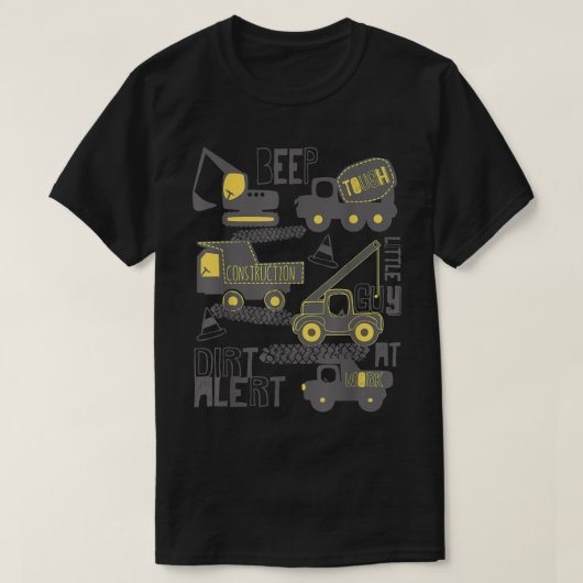 Vuil Alarm Graafmachine Bestuurder Graafmachine Bo T-shirt (Design voorkant)