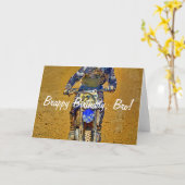 Vuil-Biking moto-X Champ Ontwerper #Gift Kaart (Gele Bloem)