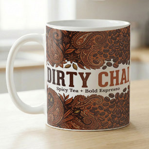 Vuil Chai-smaak pittige thee vet espresso-recept Koffiemok