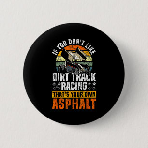 Vuil Circuit Racen Wedstrijd Vintage Retro Sprint Ronde Button 5,7 Cm